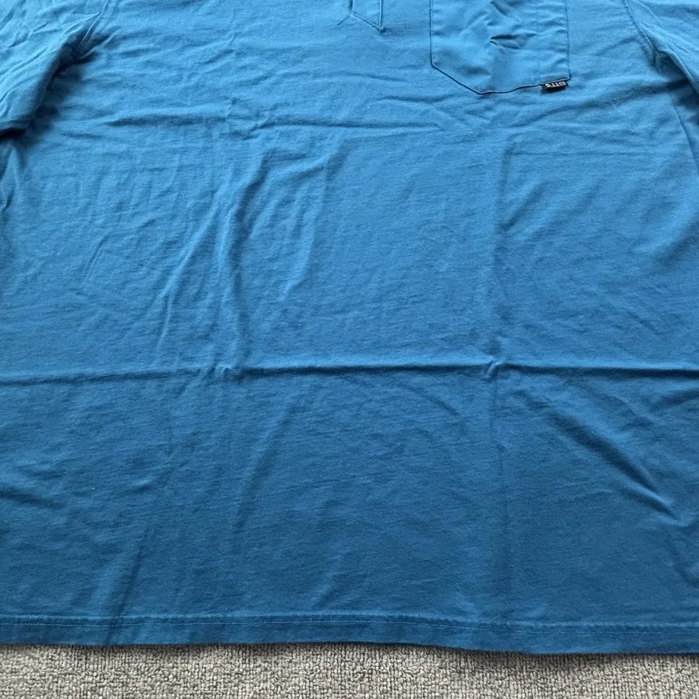 5.11 Tactical Polo Shirt Adult 2XL XXL Blue Short Sleeve Active Casual Men's